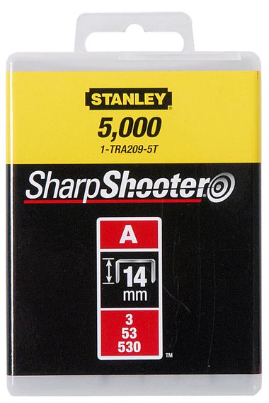Скобы Stanley &quot;Light Duty&quot;, тип А, 14х11.3мм, 1000шт (1-TRA209T)