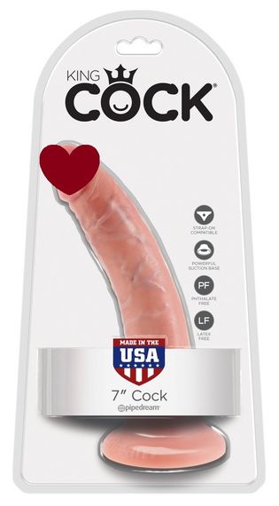 Фаллоимитатор на присоске King Cock (18 см) sexstyle