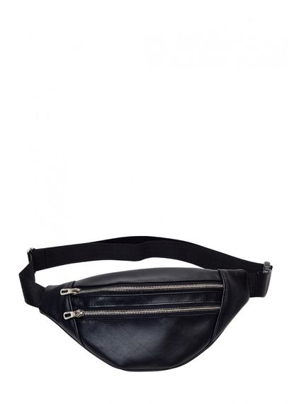 Поясна сумка бананка Sambag Soho MTS чорна 30.5 х 14 см (82333101m)