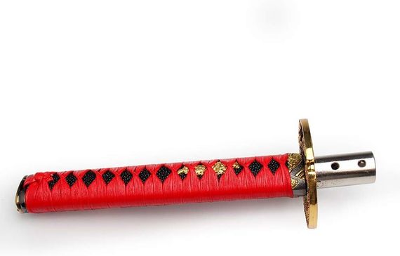 Ручка переключення КПП у стилі катани 20 см червона універсальна, насадка самурайський меч на ручку коробки передач | Зображення 8