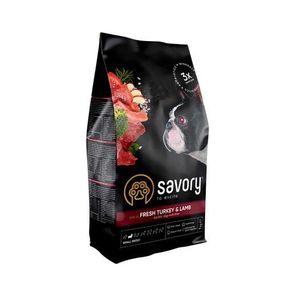 Сухой корм Savory для собак малых пород с индейкой и ягненком 8 кг
