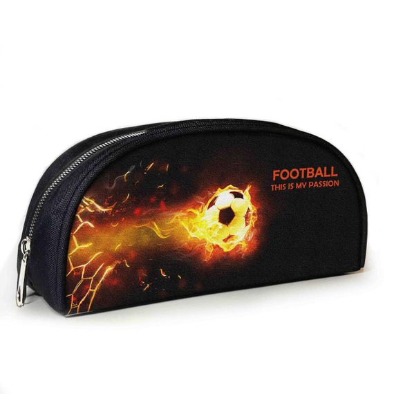 Пенал школьный для футболиста с принтом Футбольный мяч 23х10х8 см детский для мальчика (3952)