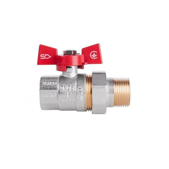 Кран кульовий "Американка" Thermo Alliance Standart 1" ВН прямий SD220NW25PN40 | Зображення 2