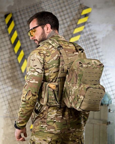 Плитоноска 4 точки швидкий скидання stragen мультикам з рюкзаком ПП 7909 | Зображення 3