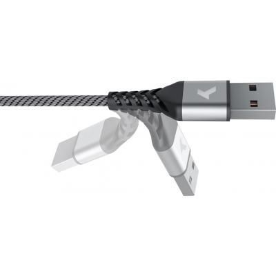 Дата кабель USB 2.0 AM to Micro 5P 1.0m Flex Gray Pixus (4897058531145) | Зображення 2