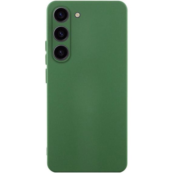 Чохол TPU GETMAN Liquid Silk Full Camera для Samsung Galaxy S23 Зелений / Dark green