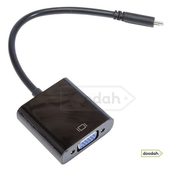 Перехідник (відео конвертер на дроті 1080P) USB Type C- VGA - Tishric. Гарантія 6 міс. | Зображення 4