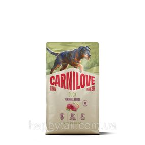 Сухой корм Carnilove True Fresh Dog Small Breed Duck для собак малых пород свежая утка беззерновой 4 кг