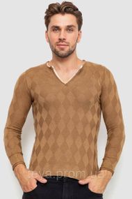 Свитер мужской, цвет коричневый, размер L-XL FA_008270