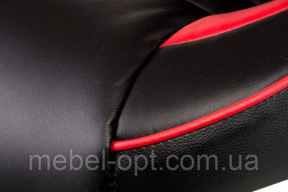 Крісло керівника - геймерське крісло Nеro black - red екокожа | Зображення 5