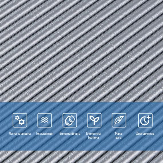 Панель 3D Silver 700*700*4mm (D) SW-00001952 | Зображення 3