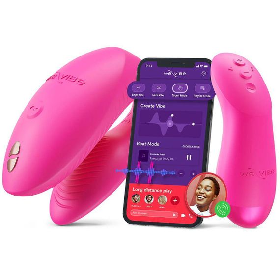 Смарт-вібратор для пар We-Vibe Chorus Pro Electric Pink Sex Aura