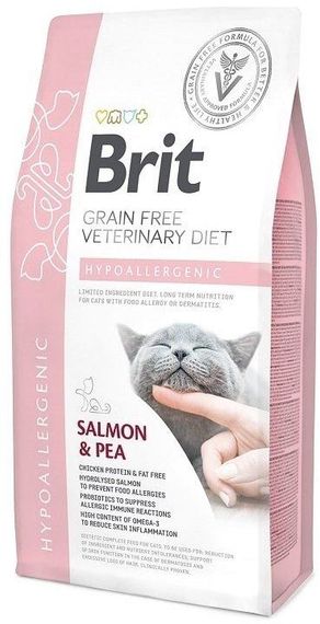 Корм-дієта Brit VD Hypoallergenic Cat сухий для лікування харчових алергій у котів 2 кг