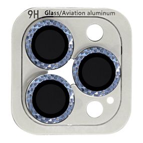 Захисне скло Metal Shine на камеру (в упак.) для Apple iPhone 13 Pro/13 Pro Max Голубой / Sierra Blue