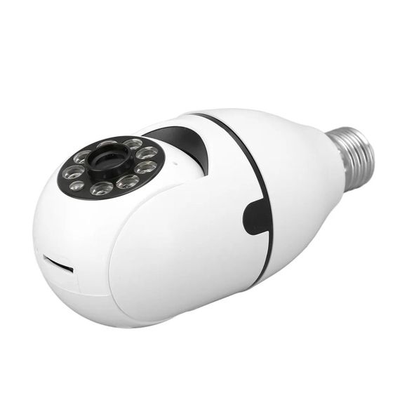 Панорамна IP камера відеоспостереження в цоколь Е27, Smart Camera / Бездротова WiFi камера з датчиком руху | Зображення 2