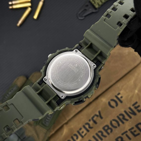 Чоловічий годинник Awarder 005 Тризуб срібло Camo Green | Зображення 2