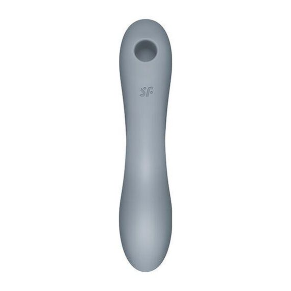 Вакуумный стимулятор с вибрацией Satisfyer Curvy Trinity 3 BlueGrey | Зображення 2