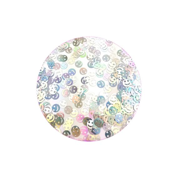 Глітер-шейкер (блискітки) Голографічні смайлики Stargazer Shapes Glitter Shaker Holo Smiley | Зображення 1