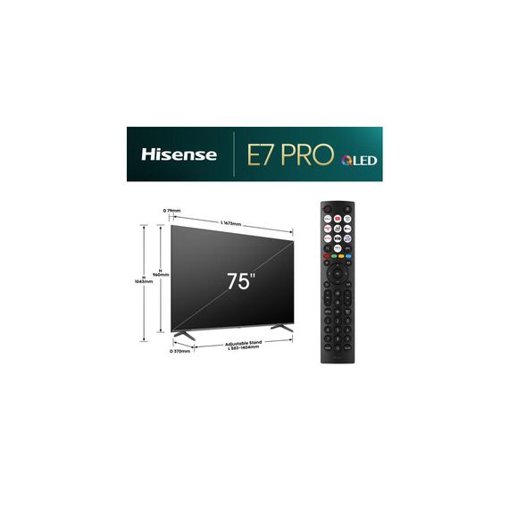 Телевизор Hisense 75E7NQ PRO | Зображення 1