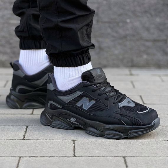 Кросівки  літні New Balance сітка чорні | Зображення 5