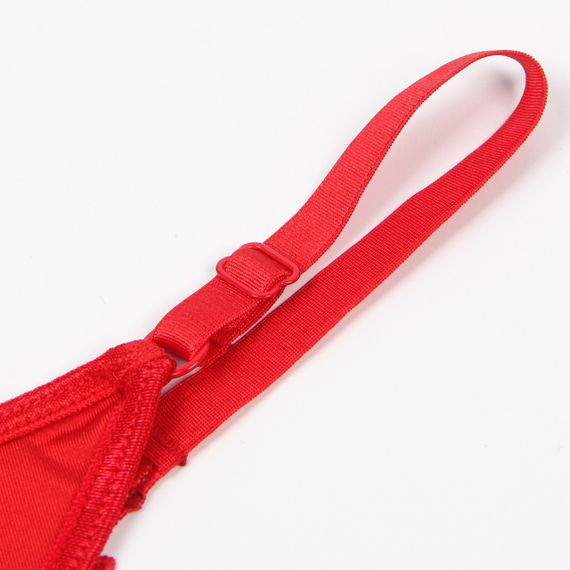 Стрінги з гіпюром зі стразами Star Night, червоні, S-M sexstyle | Зображення 6