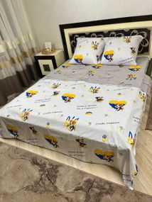 Комплект постельного белья Soft полуторный Пес Патрон сердце 150х215 см