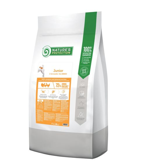 Корм Nature's Protection Junior All Breeds для цуценят всіх порід 18 кг