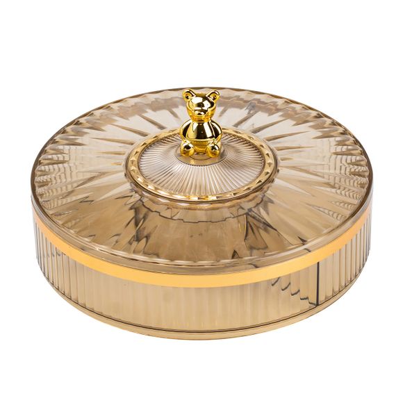 Цукерниця пластикова на 4 відділення кругла 26 см tea color HP48629G | Зображення 2