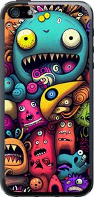 Чехол на iPhone 5 Cмешные монстры "5549u-18-17620"