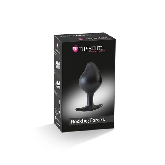 Силіконова анальна пробка Mystim Rocking Force L для електростимулятора, діаметр 4,7 см | Зображення 6