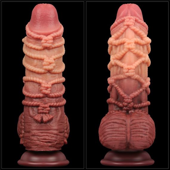 Фаллоимитатор значительного размера 9.5'' DUAL LAYERED PLATINUM SILICONE Sex Aura | Зображення 6