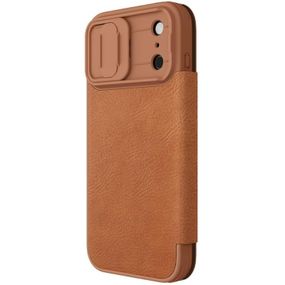 Шкіряний чохол-книжка Nillkin Qin Pro Camshield для Apple iPhone 17 Pro (6.3") Brown