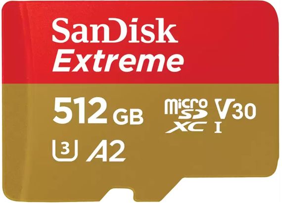 Карта пам'яті SanDisk microSD 512GB C10 UHS-I U3 R170/W80MB/s Extreme V30 (SDSQXAV-512G-GN6MN)