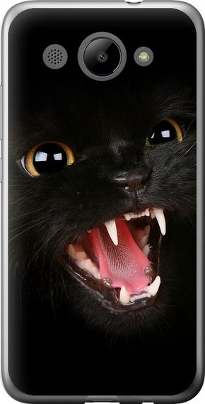 Чехол на Huawei Y3 2017 Чёрная кошка "932u-991-17620"
