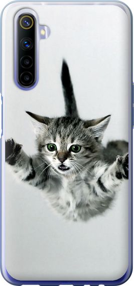 Чехол на Realme 6 Летящий котёнок "2322u-1913-17620"