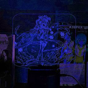 Акриловый светильник-ночник Эола синий tty-n001283