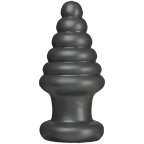 Анальна пробка для фістингу Doc Johnson American Bombshell Destroyer Gun Metal, діаметр 10,7 см