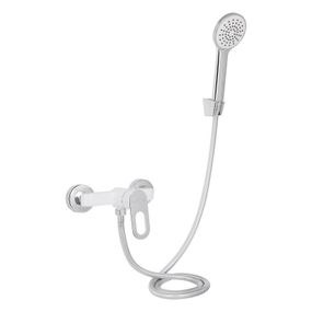 Смеситель для душа Lidz Latwa 010 (с душевым гарнитуром) (k40) LDLAT010WHI45426 White