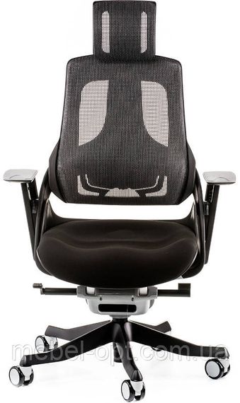 Крісло офісне Wau black fabric, charcoal nеtwork | Зображення 2
