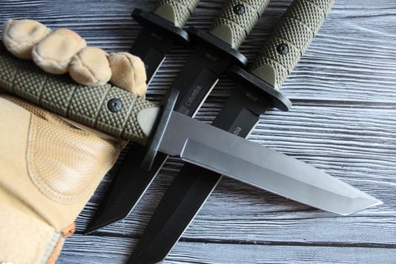Самурайський ніж хакі з чохлом 30 см | Зображення 5