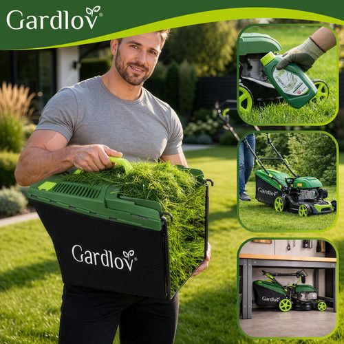 Газонокосарка бензинова самохідна Gardlov 27535 DriveX 149 см3, 2.3 кВт, 40.6 см, кошик 50 л, 8 рівнів, функція миття | Зображення 5