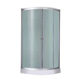 Душовий бокс Lidz Tani SB100x100.SAT.LOW.FR, скло Frost 4 мм