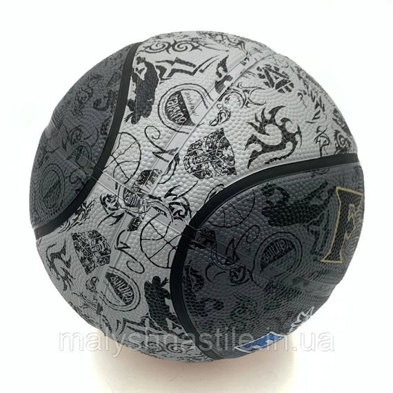 М'яч баскетбольний Fox ball №7 NE-BAS-1027, чорно-сірий | Зображення 1