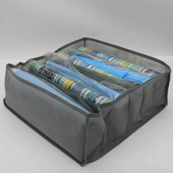 Набор органайзеров для хранения вещей 3шт / Универсальный органайзер для белья и носков | Зображення 7