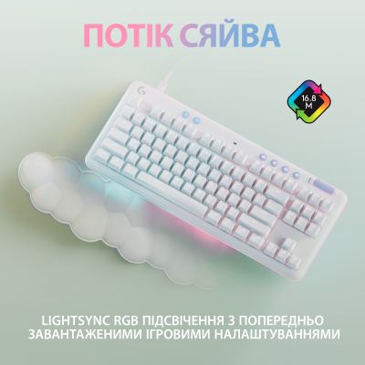 Клавиатура Logitech G713 Aurora Gaming GX Brown USB UA Off-White (920-010422) | Зображення 2