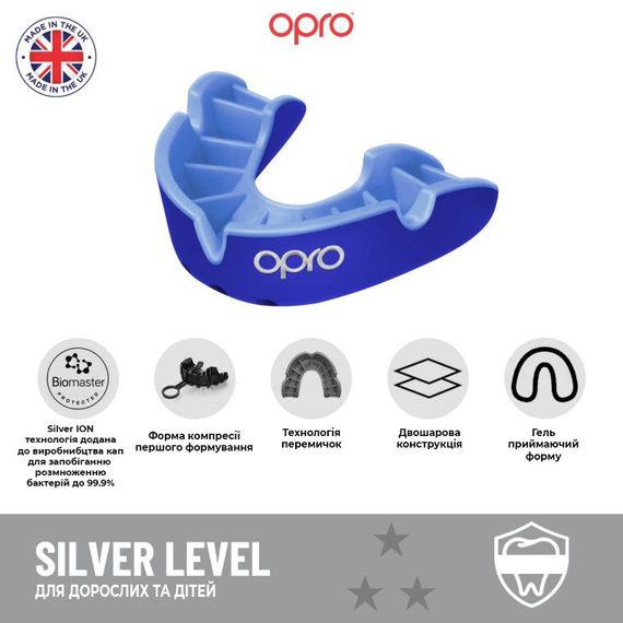 Капа OPRO Silver дитяча (вік до 11) Clear (art.102503006) | Зображення 7