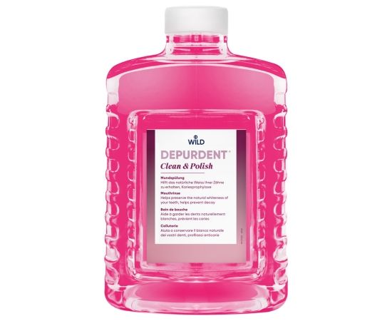 Ополіскувач для порожнини рота Dr. Wild DEPURDENT Clean & Polish зберігає природну білизну зубів, 1500 мл