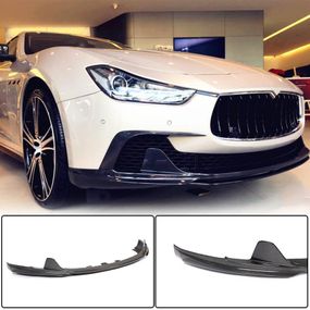 Накладка на передній бампер Lip V3 (для Base/S/S Q4 2013-2017, Карбон) для Maserati Ghibli рр