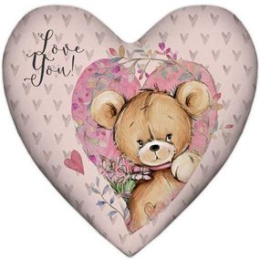 Подушка сердце Love you 37x37 см (4PS_18L020)