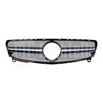 Решетка радиатора Mercedes Benz W176 16-18 (серебристая/чёрная) AMG A45, AutoTechteile, 130 8887, 176 880 20